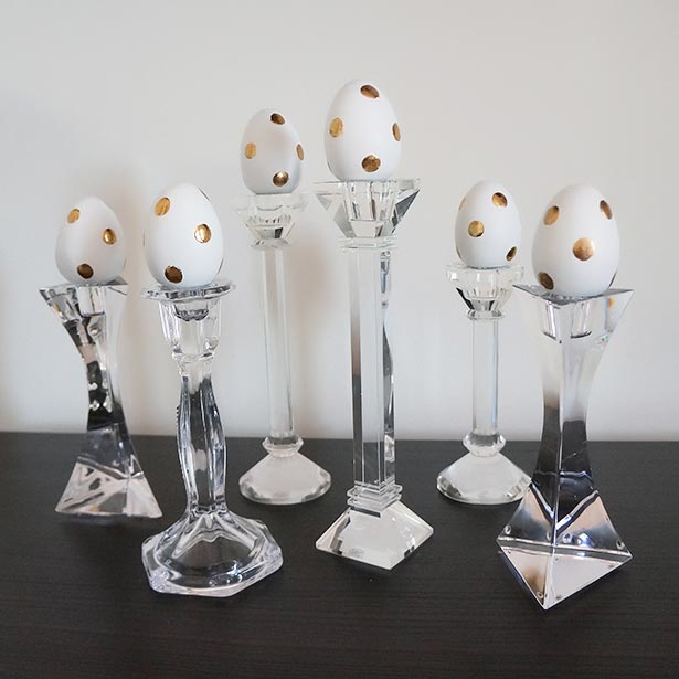 DIY Centerpieces Glass Candle Holders