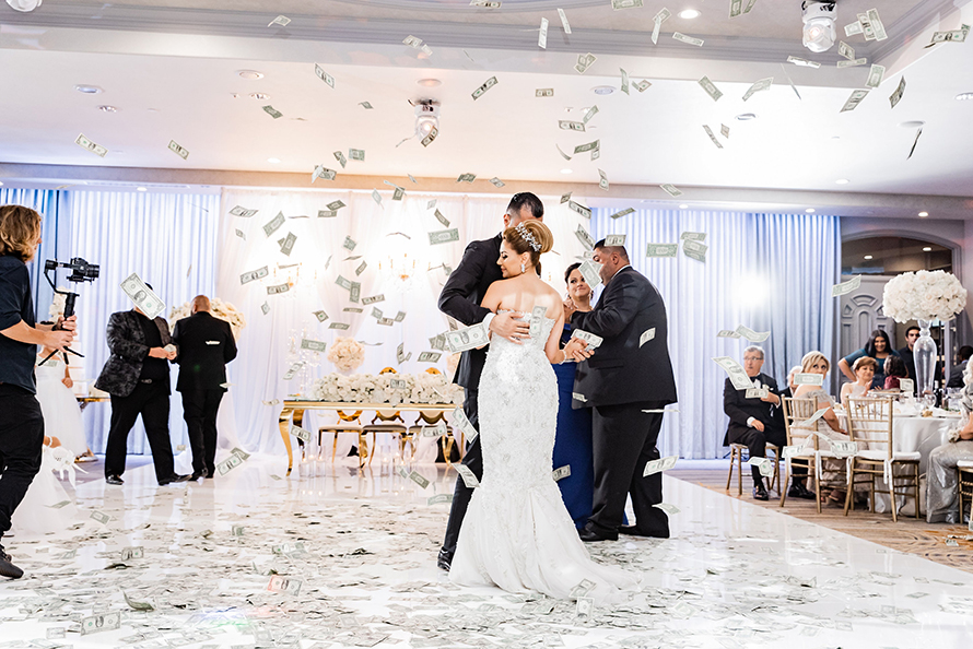 Money Toss at Armenian Wedding