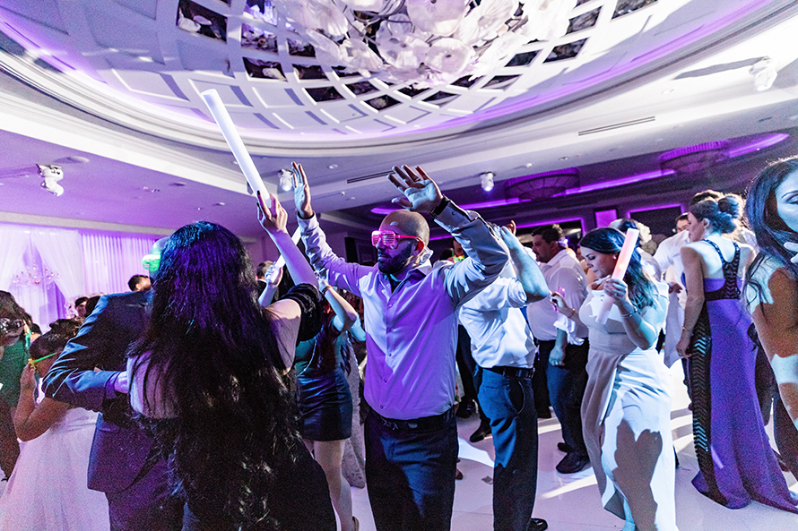 Glow sticks at Armenian Wedding