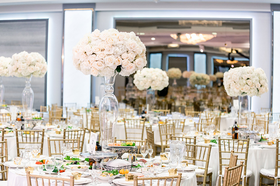White Wedding Centerpiece