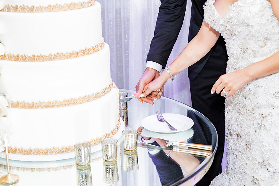 Cutting Wedding Cake