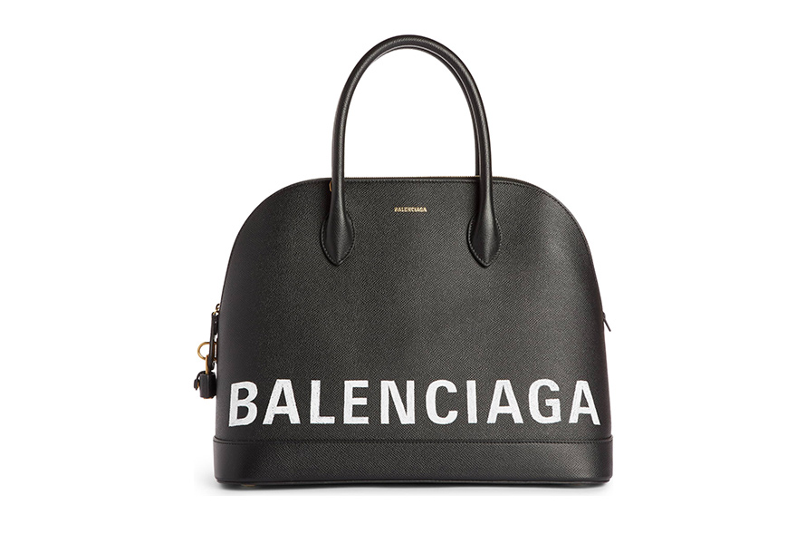 Balenciaga-Ville-Logo-Leather-Satchel